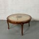 Chippendale Coffee Table in Wood, Canning and Glass
