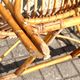 Vintage balcony garden furniture armchairs and table bamboo and rattan 1960