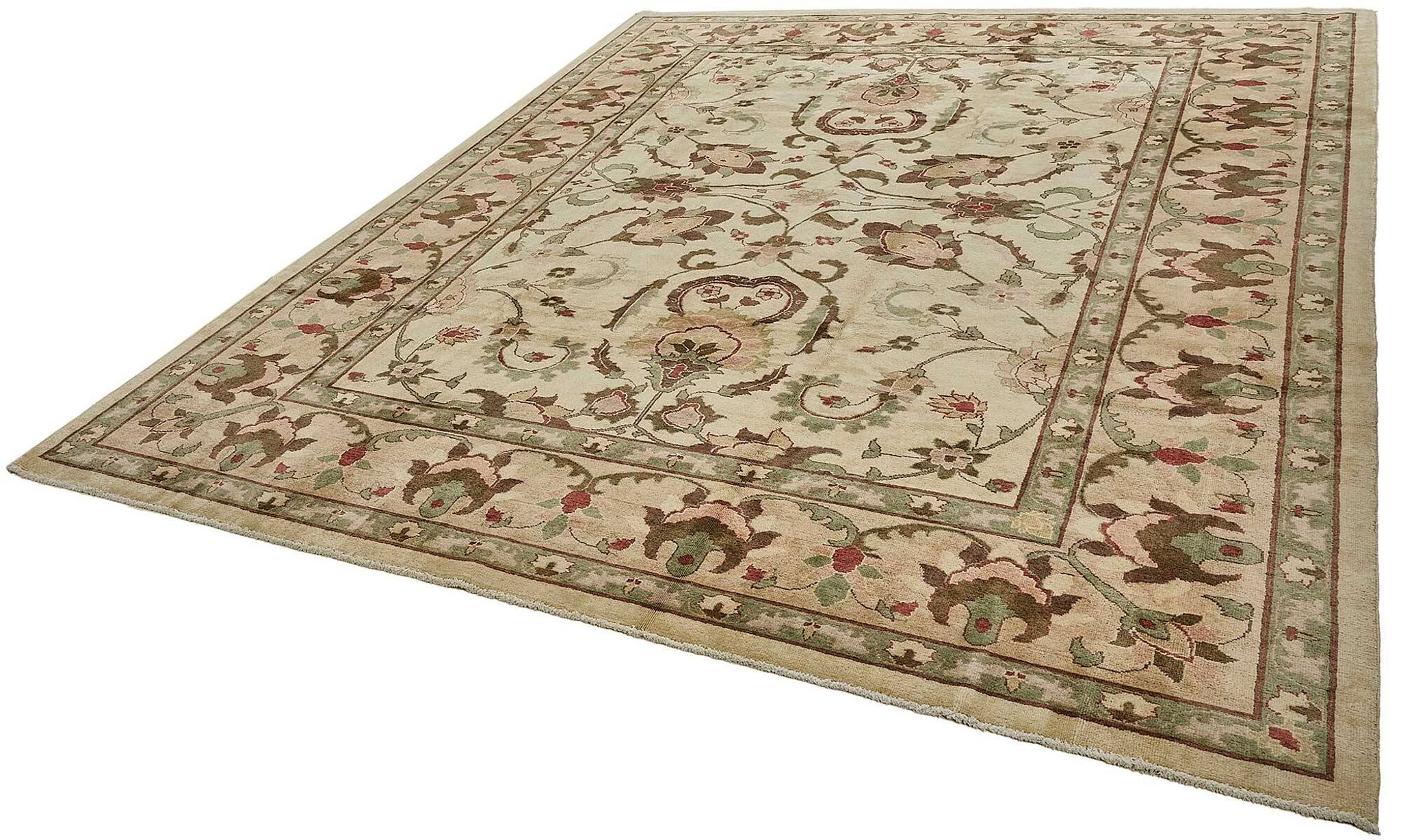 Turkish Handknotted Wool Oushak Rug 282 cm x 352 cm