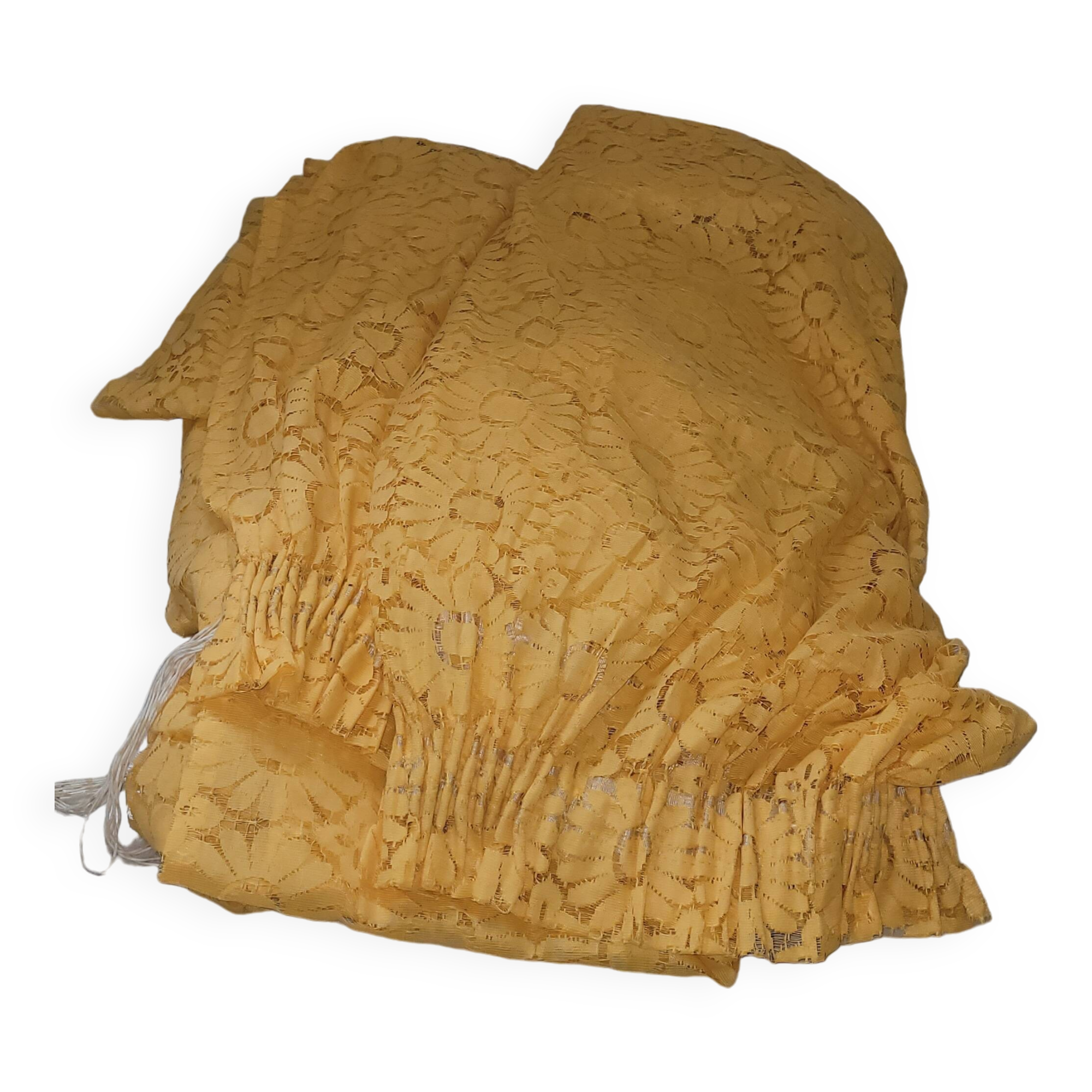 2 large 60s/70s curtains - vintage