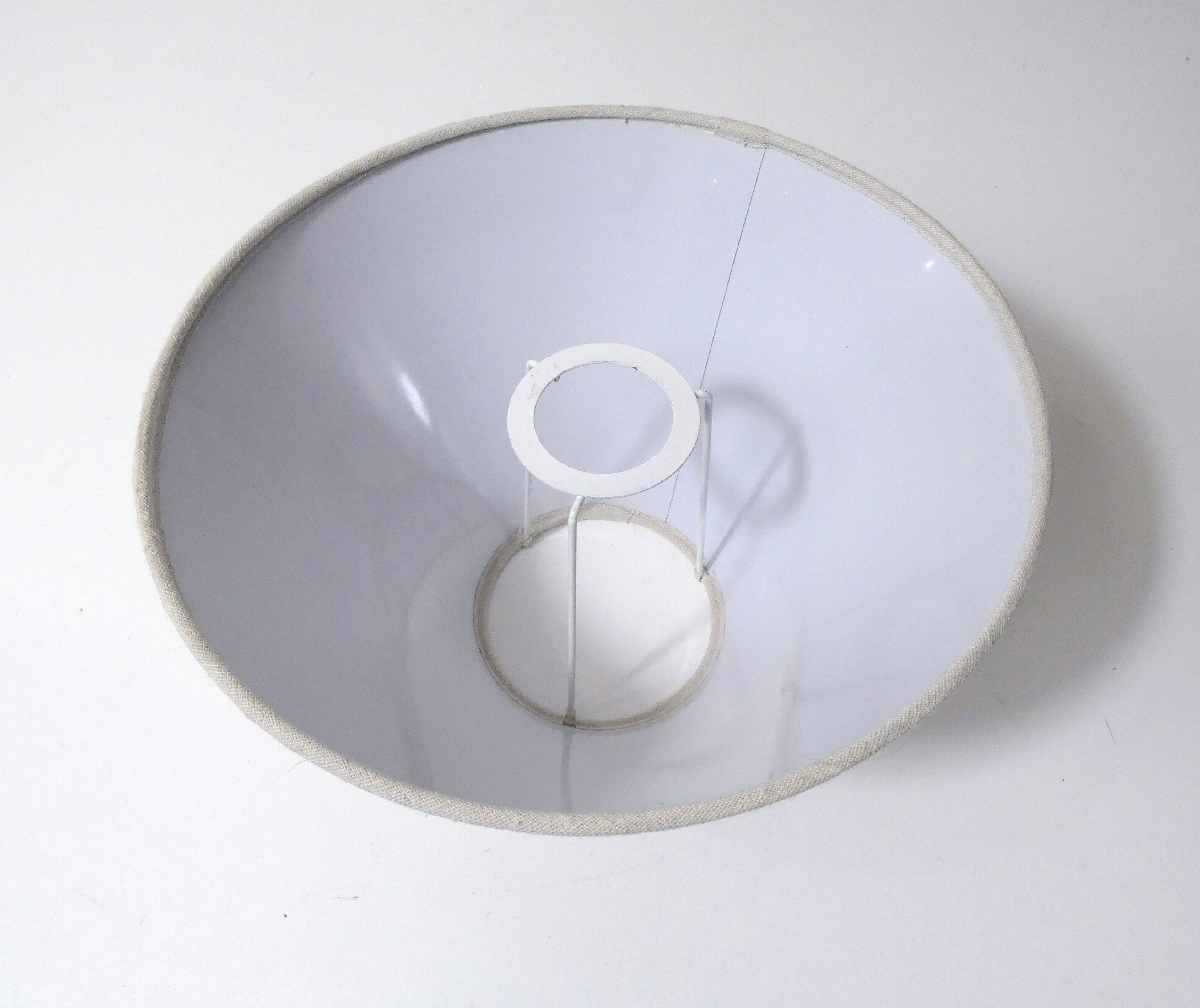 linen-colored fabric lampshade, 25cm