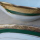 Saucière with Limoges porcelain top beautiful gilding