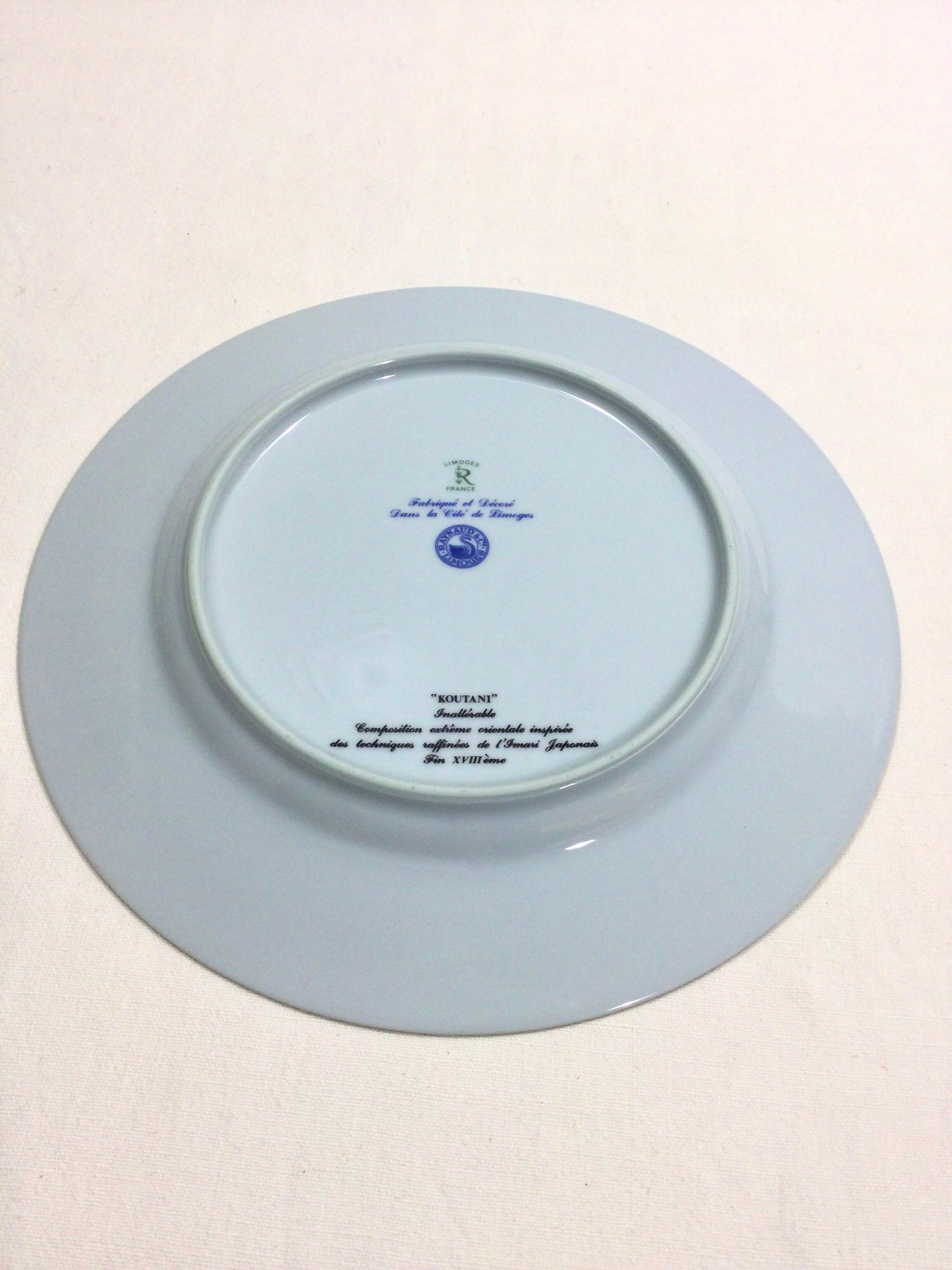 Raynaud & cie - service of 12 flat plates "koutani" in limoges