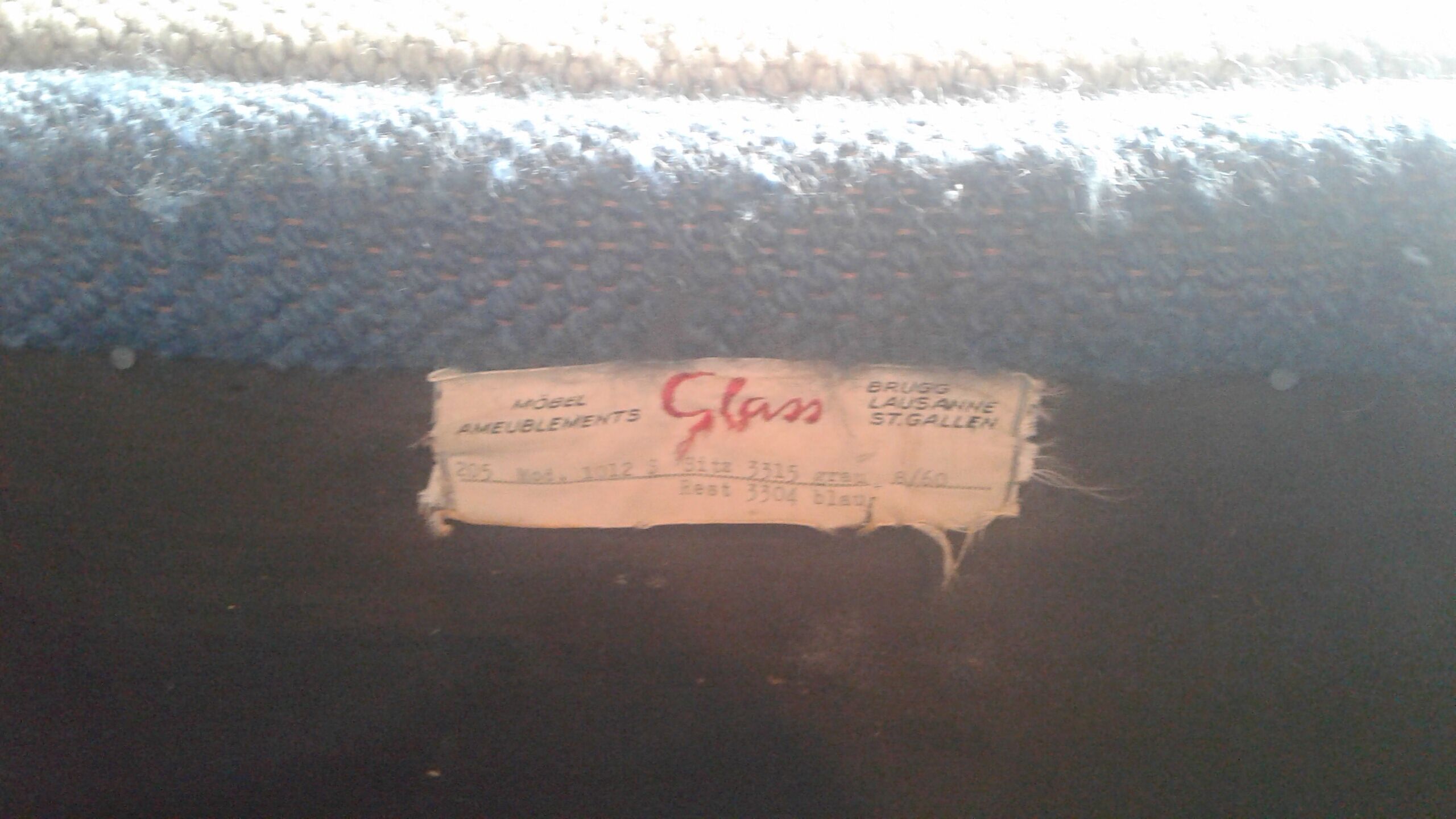 Sofa Sofa Arc curved EGG Scandinavian years 50-60