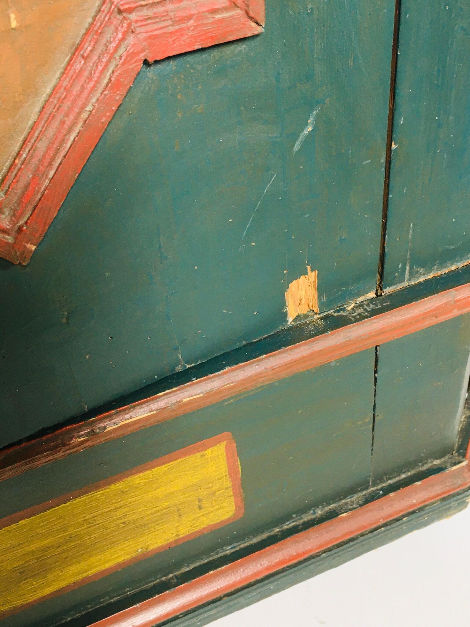 Painted Bavarian wardrobe, Germany 19th's