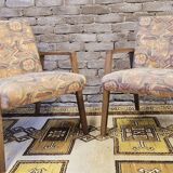 Pair of vintage Danish armchairs from the 1970s