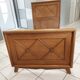 Single bed with crosspieces Manufrance vintage 1950