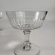 Set of 7 champagne glasses in crystal XIXth