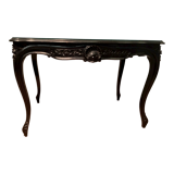 Louis XV style desk in black wood Napoleon III, XIX century