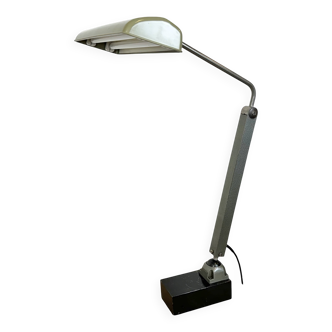 Industrial German Adjustable Flourescent Table Lamp Elwalux, 1960s