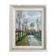 Peinture ancienne paysage dans le goût d'Utrillo XXe