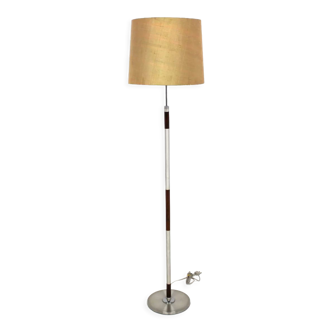 Scandinavian rosewood and metal floor lamp, Sweden, 1960