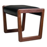 Scandinavian teak ottoman stool