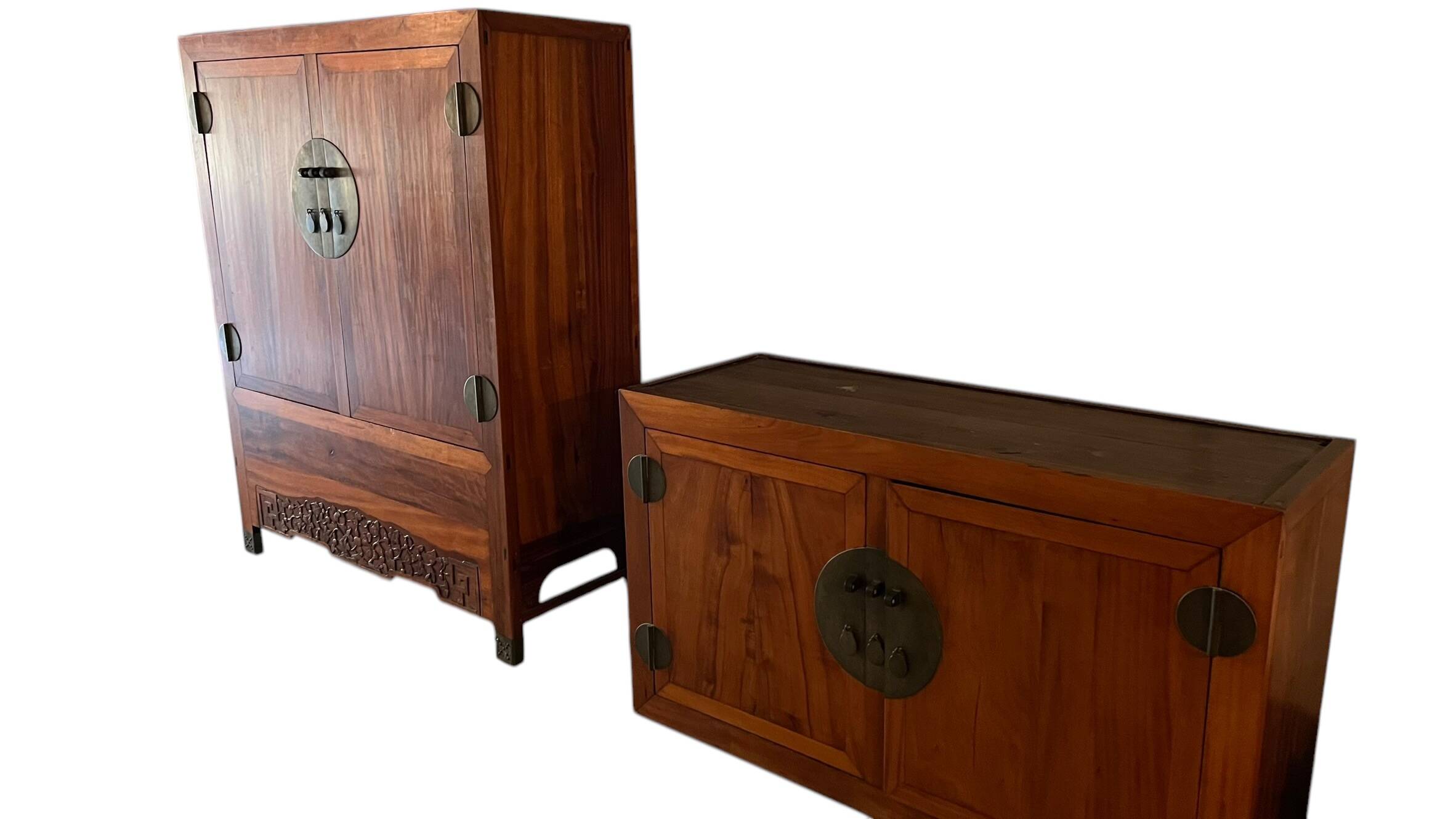 Two-part buffet - camphor wood - China