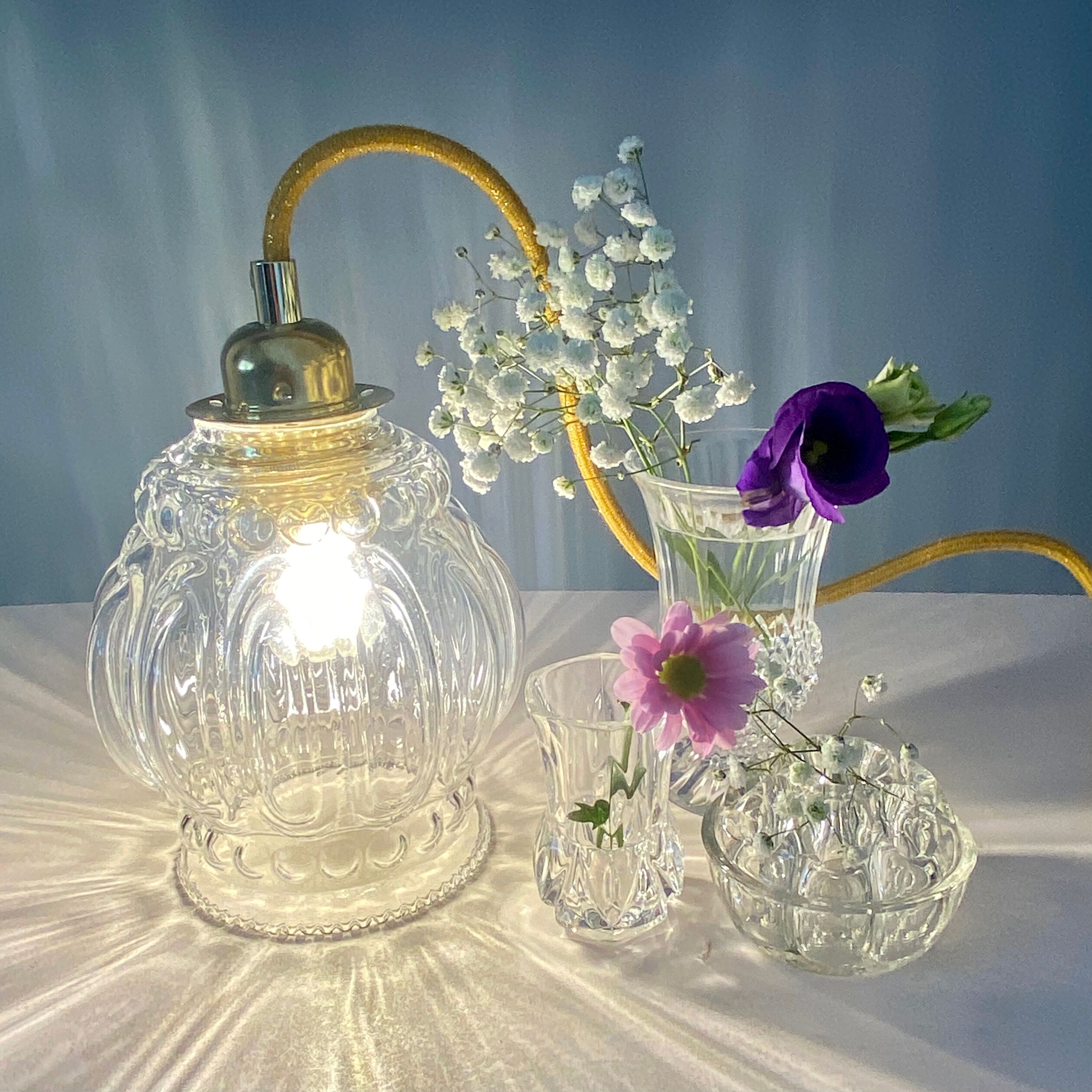 Vintage glass globe player