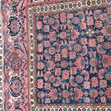 Tapis ancien Beshir afghan fait main 197x396 cm