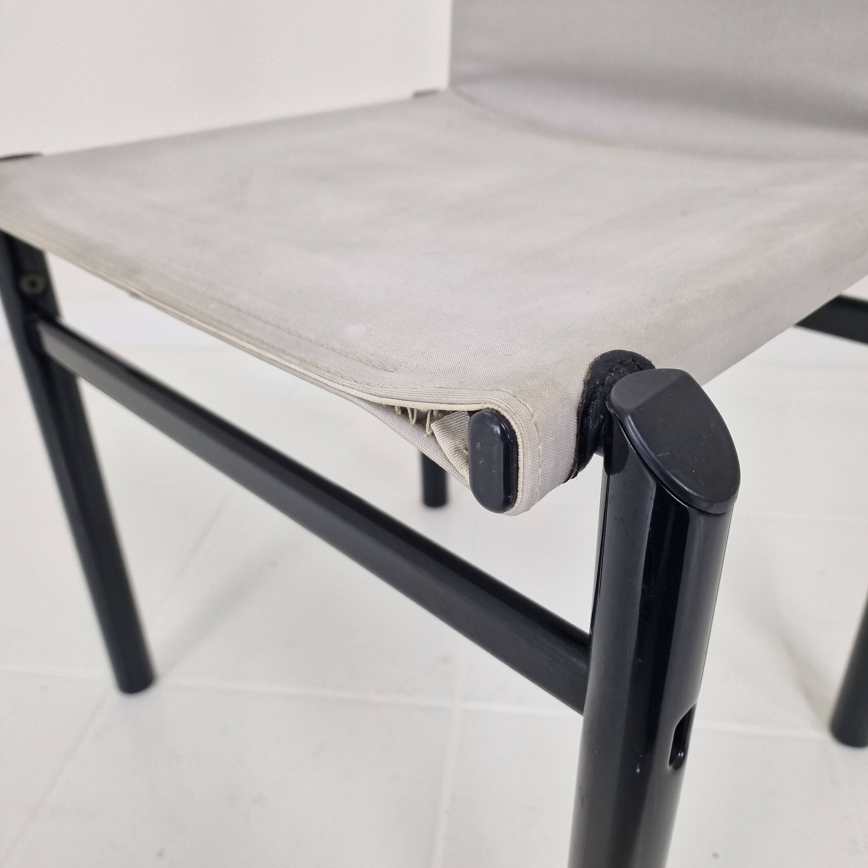 Set of 4 "Mastro" Dining Chairs by Afra & Tobia Scarpa for Molteni, Italy 1980's