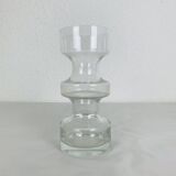 Scandinavian scroll vase, Riihimaki Tamara Aladin glass