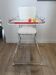 Vintage chrome and plastic baby high chair