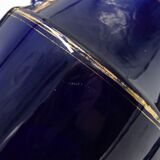 Large ceramic art deco vase by Odyv blue sèvres