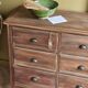Teak sideboard with shell handles, refurbished | Léon