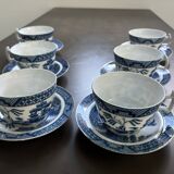 6 Tasses porcelaine de Chine