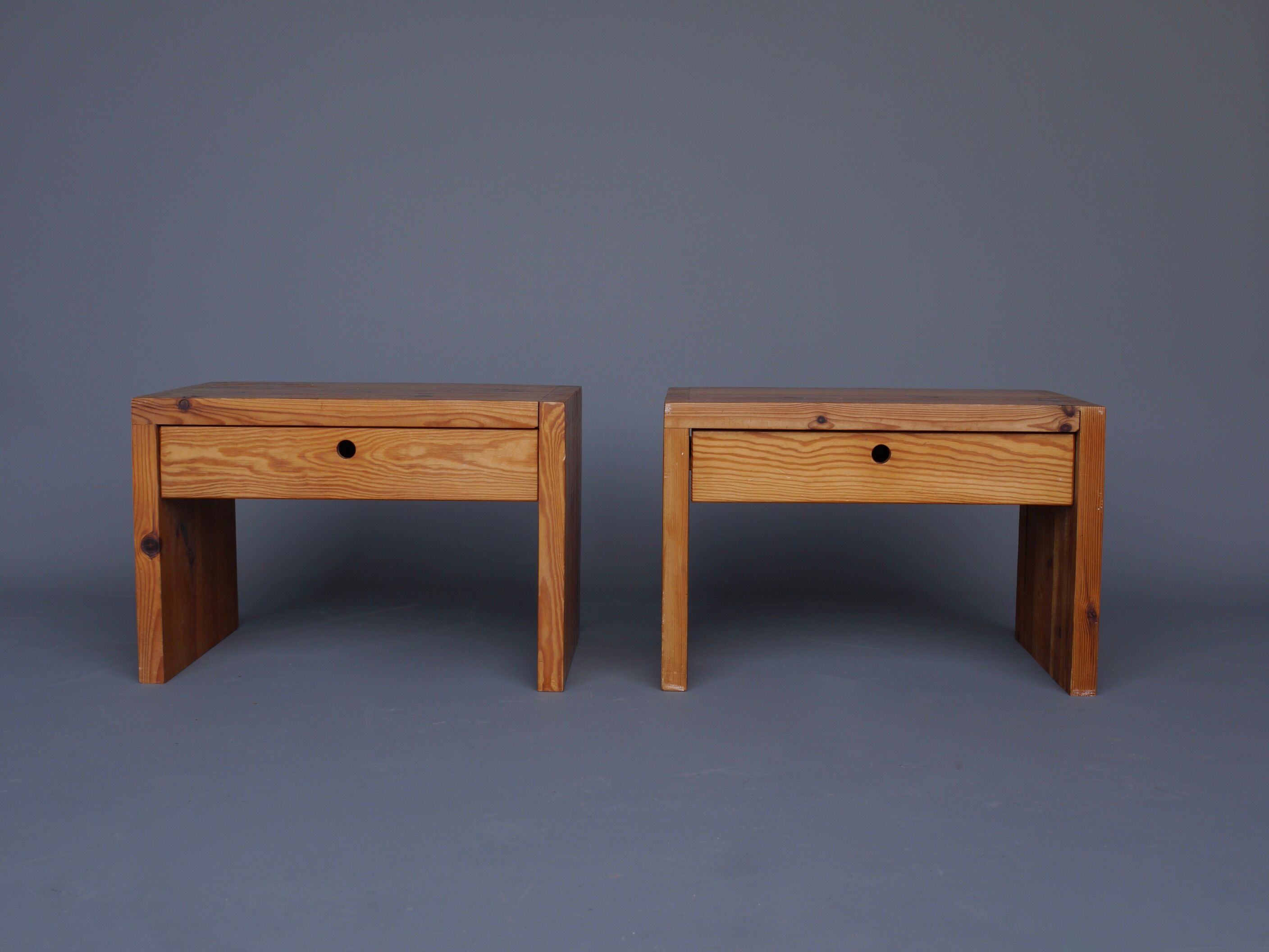 Bedside cabinets nightstands by Ate van Apeldoorn for Houtwerk Hattem