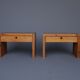 Bedside cabinets nightstands by Ate van Apeldoorn for Houtwerk Hattem