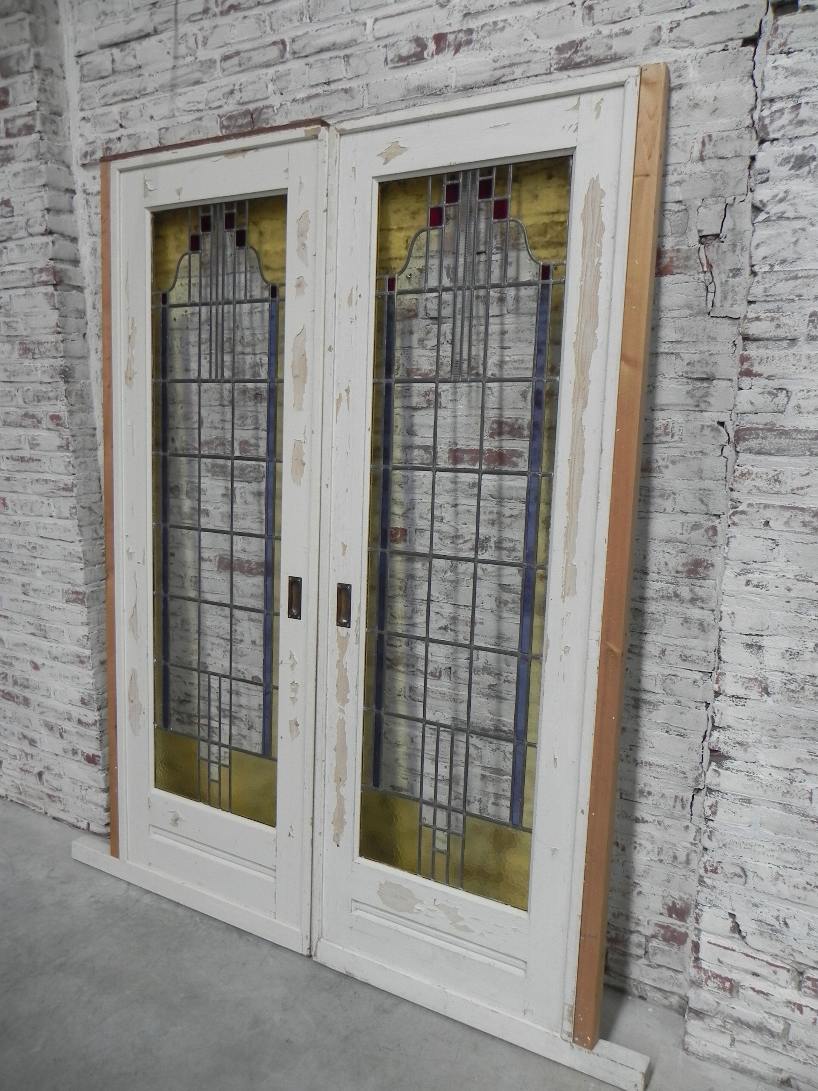 2 portes coulissantes de style art déco
