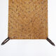 Vintage coffee table in wrought iron and woven rattan - 1970s