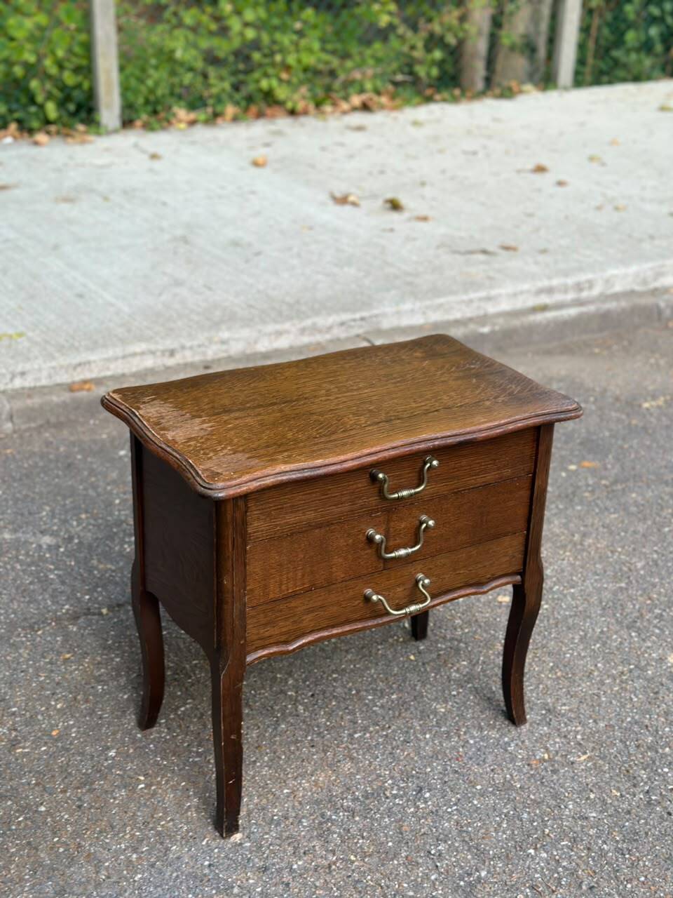 Nightstand - work table - wooden sewing box in Louis XV style 197