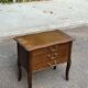 Nightstand - work table - wooden sewing box in Louis XV style 197