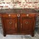 Empire style buffet in mahogany stained mahogany