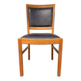 Vintage Set of 6 Solid Wood & Leather Chairs – FOLRM 75 by Andreas Hansen (Price is for 6)