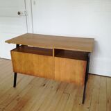 60s design desk with compass feet