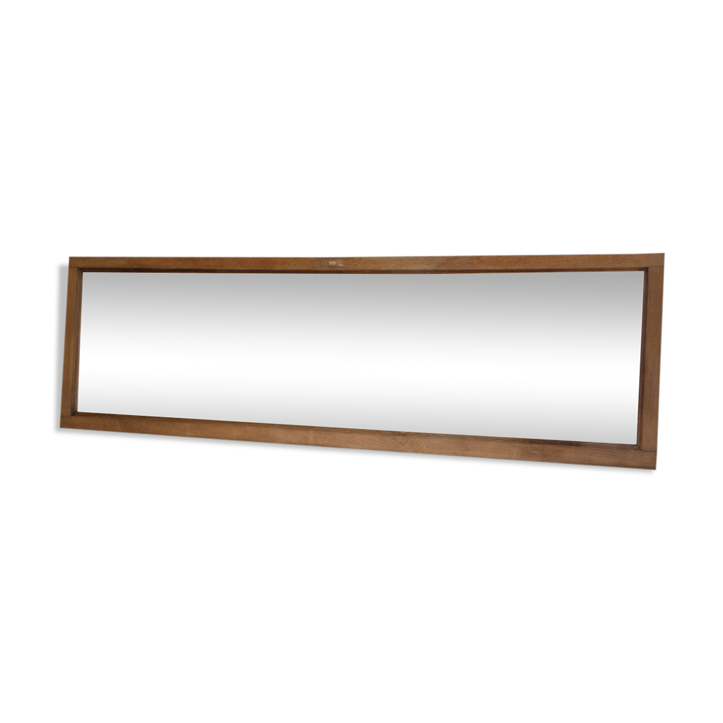 Miroir bois brut biseauté