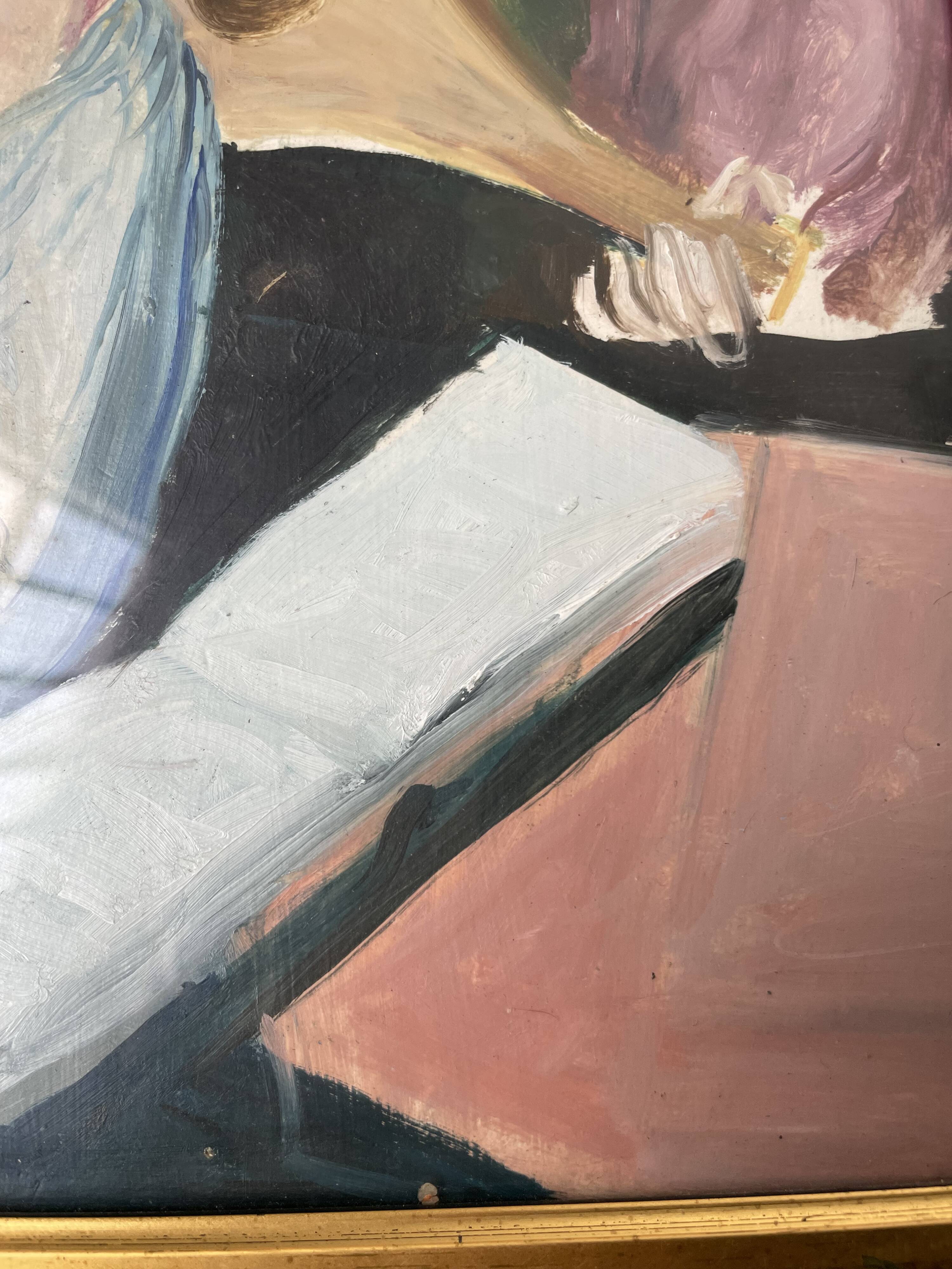 Painting “the three musicians”