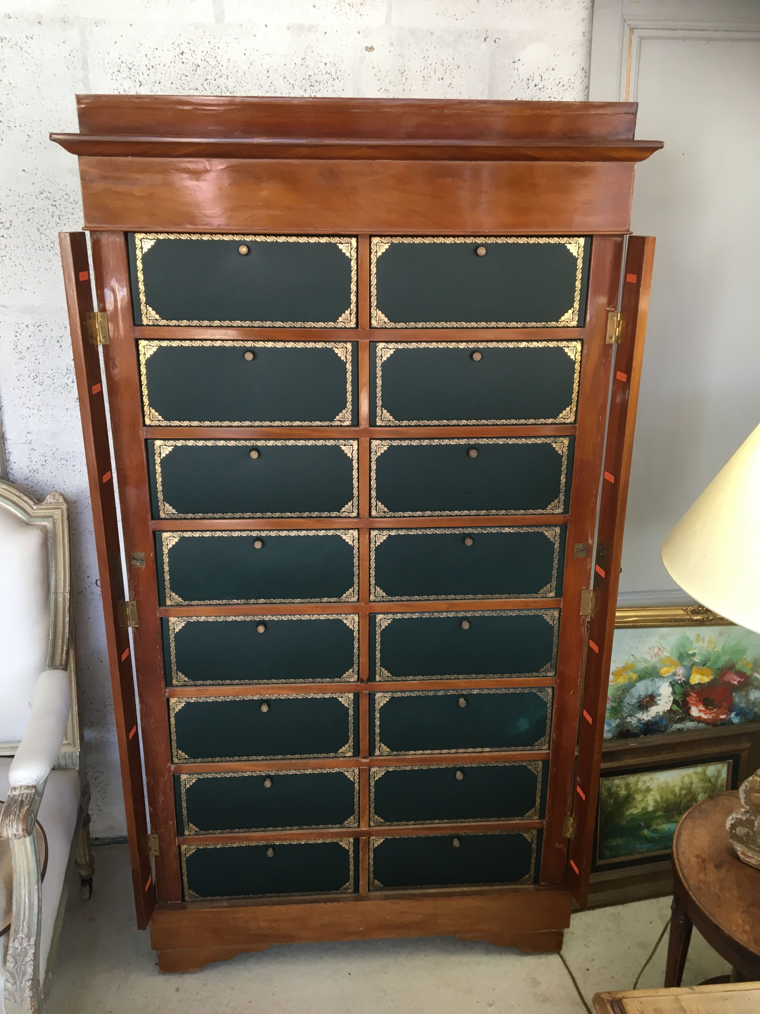 Cartonnier Louis Philippe mahogany