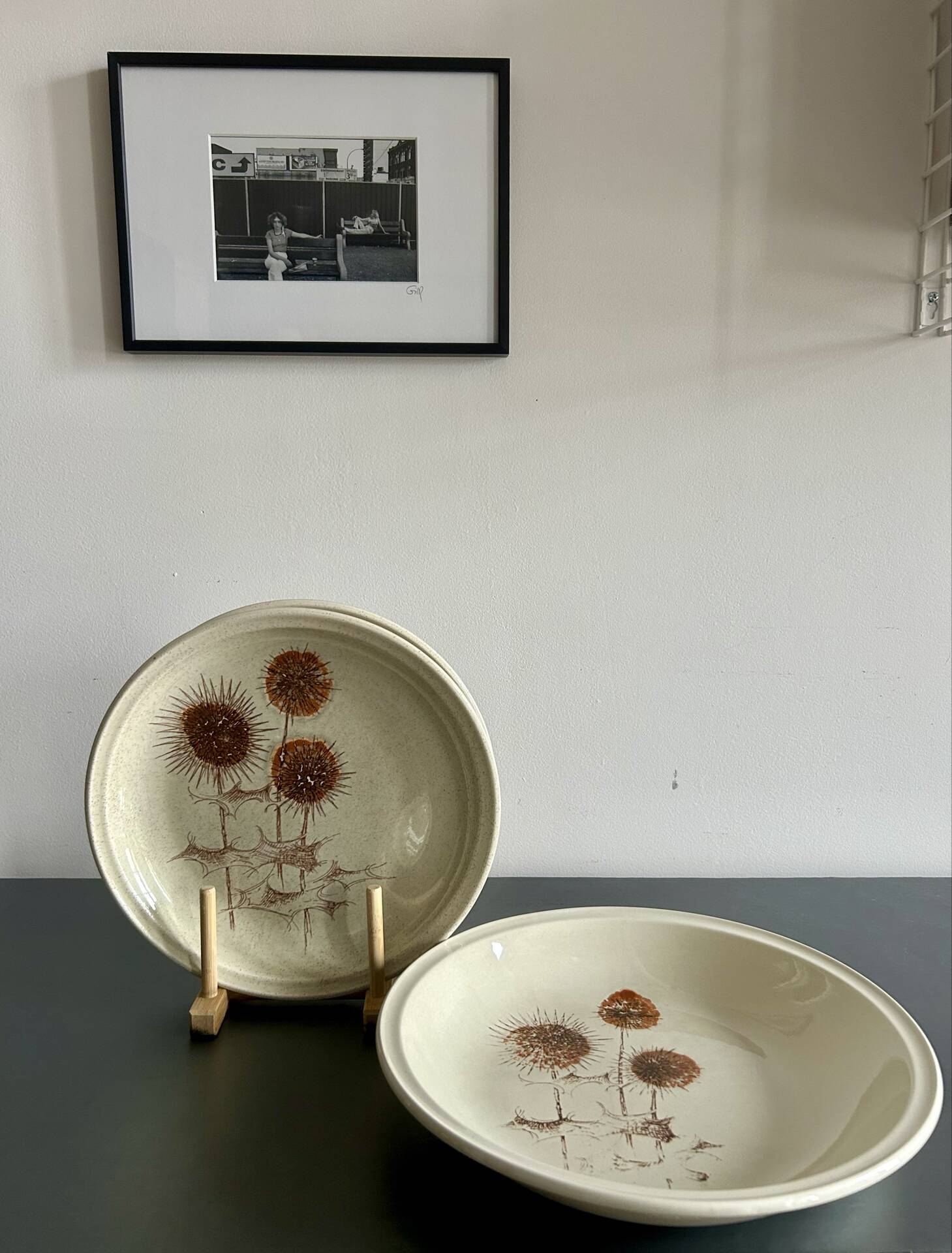 Plates and serving dish Sarreguemines