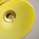 Mid-Century Italian Yellow Glass and Brass Pendant Lamp