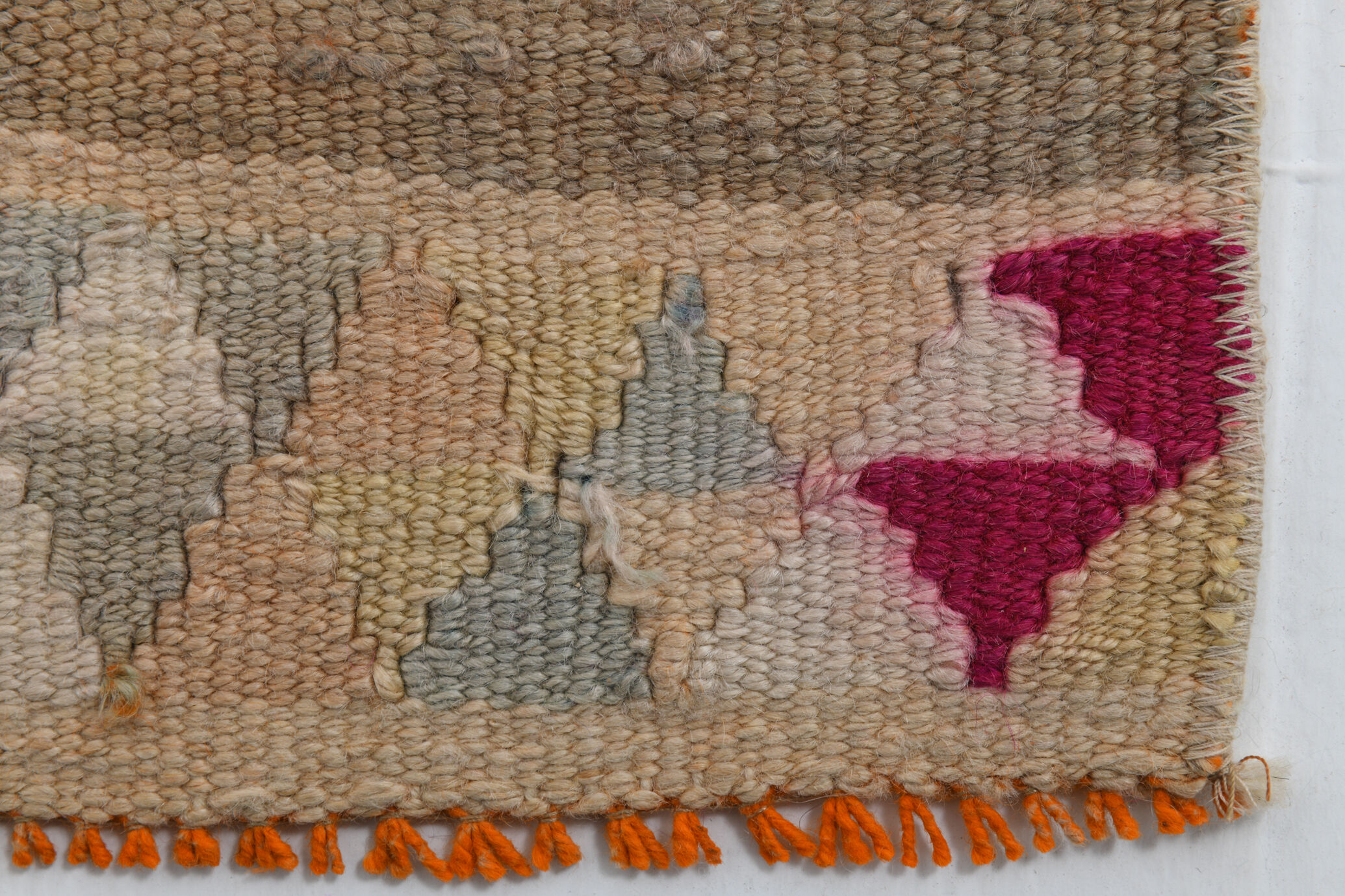 3x11 pale orange turkish vintage runner rug 75x332cm