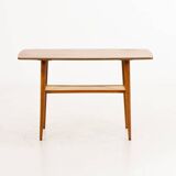 Table basse scandinave en teck à double plateau, années 1950/60