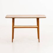 Scandinavian teak coffee table with a double top, 1950s/60s.
