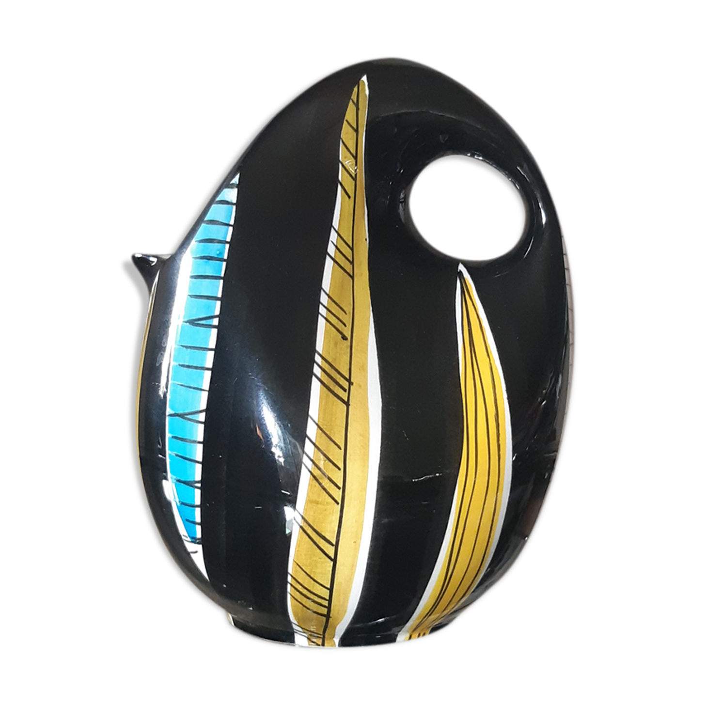 Zoomorphic ceramic pitcher 50s