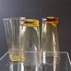 Set of 6 coloured vintage juice glasses in very good condition.