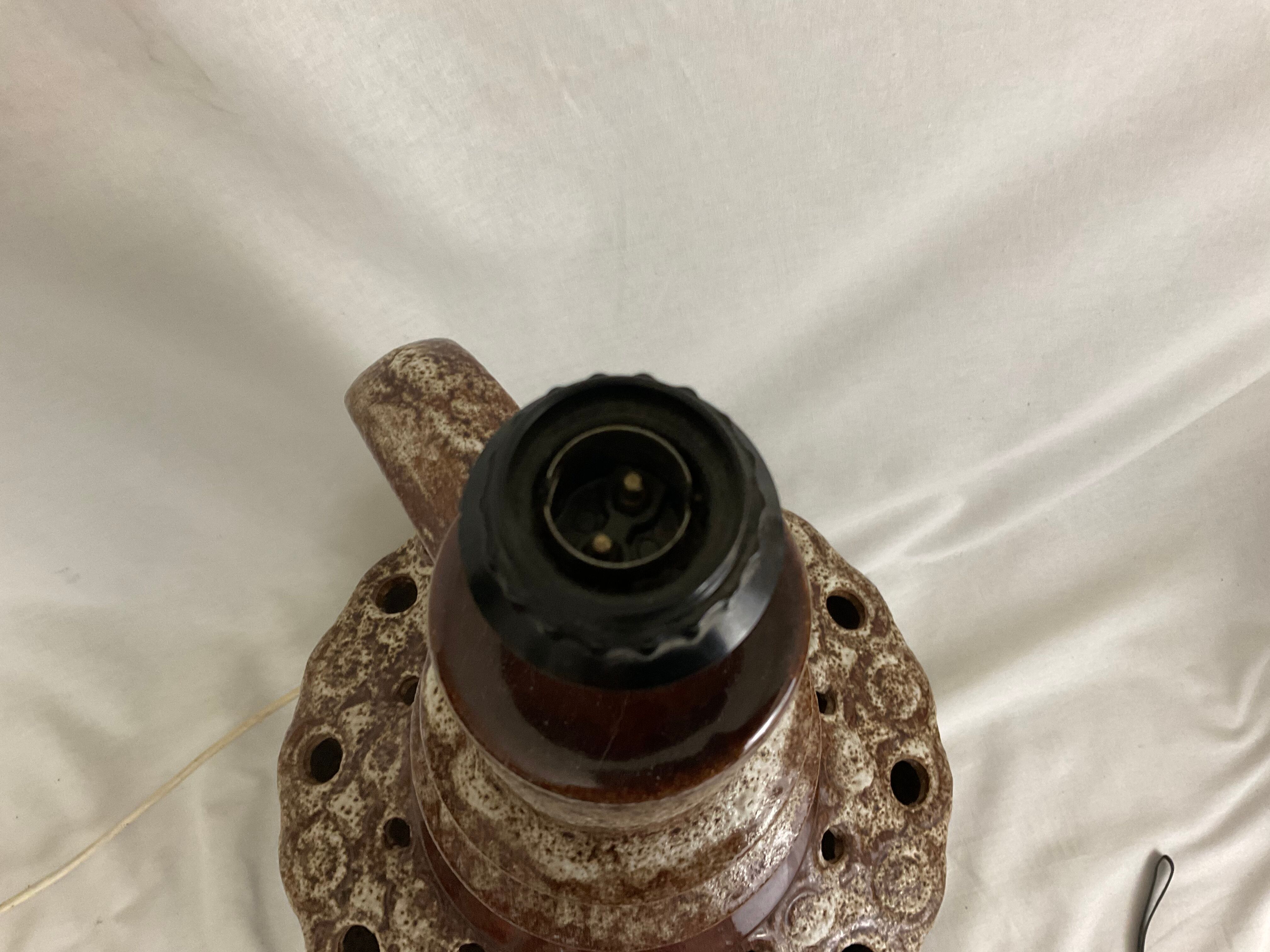 Floor table lamp Ceramic from the 60s 70s