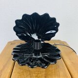 Black ceramic shell lamp and opaline pearl