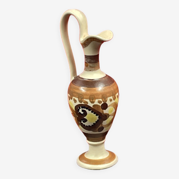 aiguière vase soliflore en faïence de Quimper 19 cm