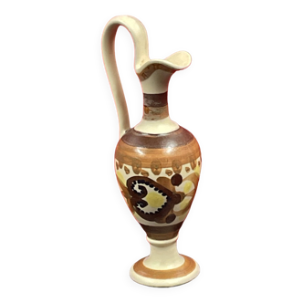 ewer soliflore vase in Quimper earthenware 19 cm
