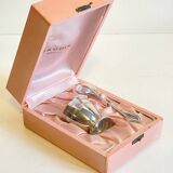 Vintage Silver-Plated Metal Egg Cup and Spoon for Birth